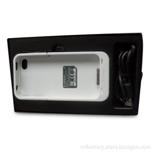 Mobile White Backup Battery for iPhone 4/4S, with 5V Working Voltage and 2,000mAh Rated Capacity